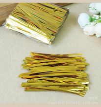 8cm婚庆礼盒专用金色糖果扎丝 彩色食品铁丝捆扎绳封口线