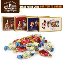 英國原裝進口Walker&#39;s沃爾克斯鐵盒裝什錦味太妃糖喜糖伴手禮200g