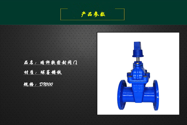 软密封闸阀_厂家供应 蓝色铸铁阀门 消防管道