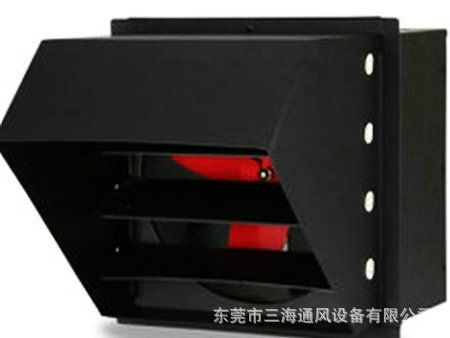 边墙风机带百叶防雨罩静音防雨挂壁式排风机 批发厂房工场排气扇
