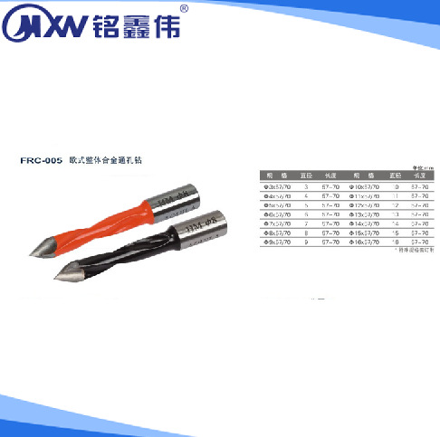 合金钻咀系列  欧式整体合金  通孔钻