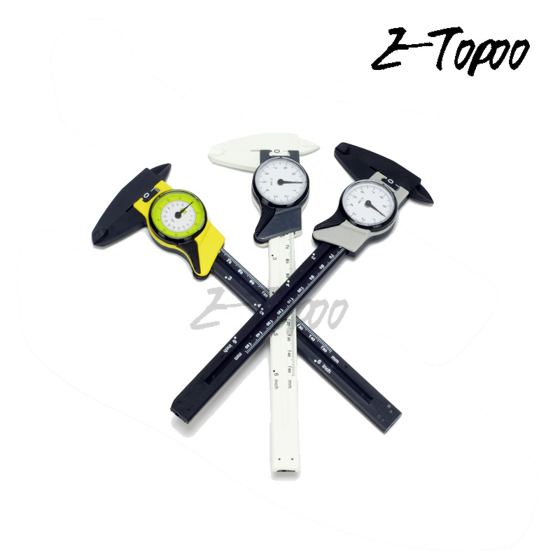 150MM 塑料帶表卡尺  0-150MM公英制塑料表卡 帶表塑料卡尺