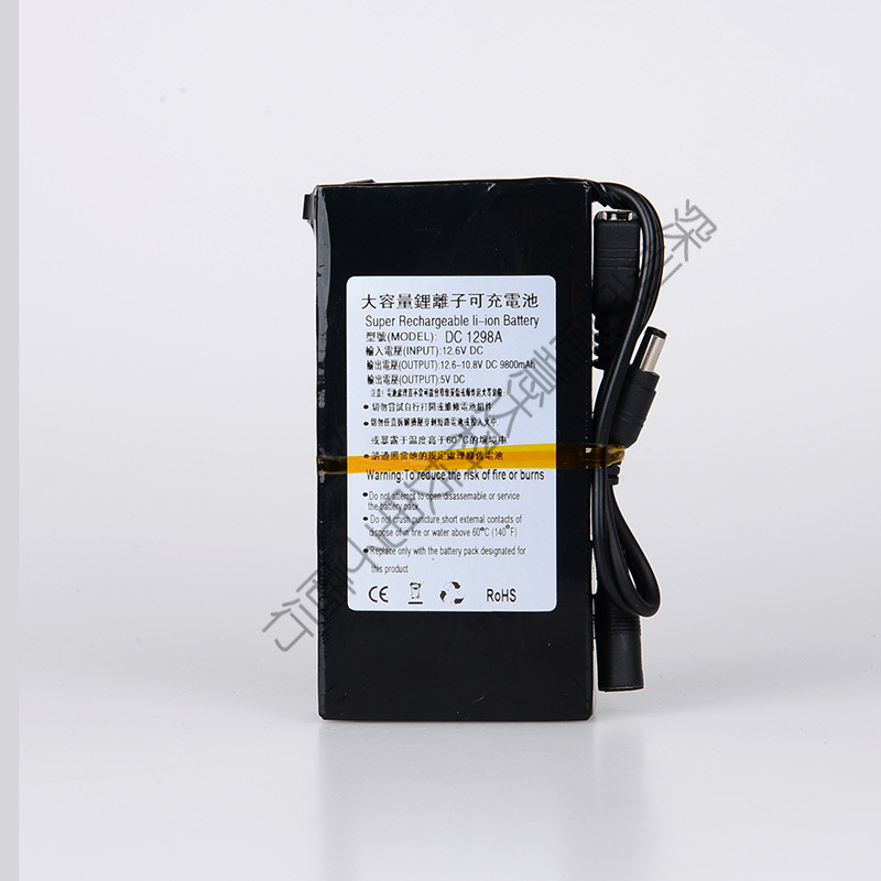 厂家自产自销直销输出5V/12V大容量多用途可充备用锂电池多款选择