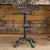 Garden decoration retro creative desktop chair lift rotation rotating chair cast iron bar chair chair lift chair