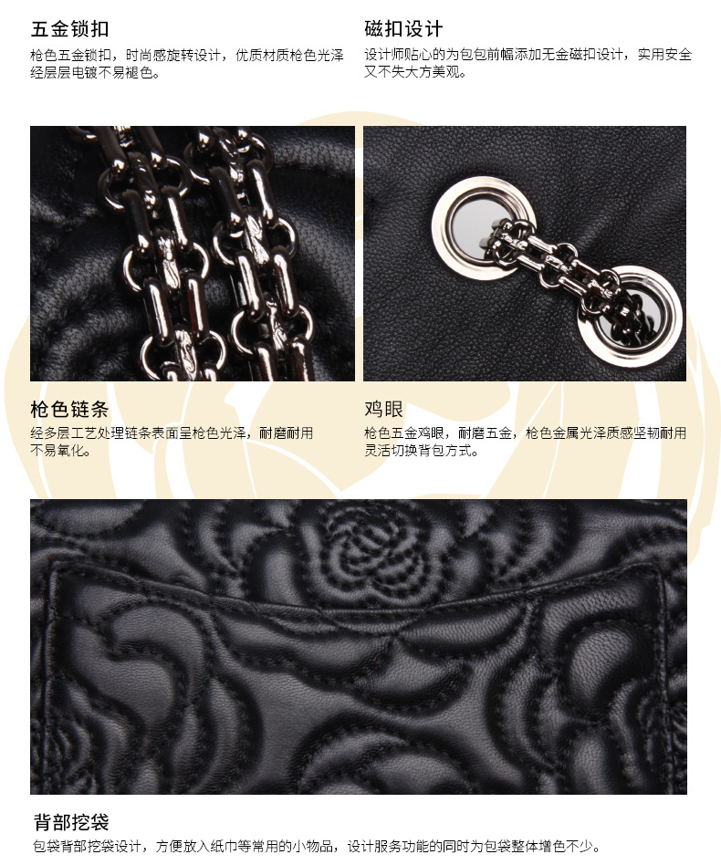 Sac à main en cuir véritable - Ref 3432457 Image 50