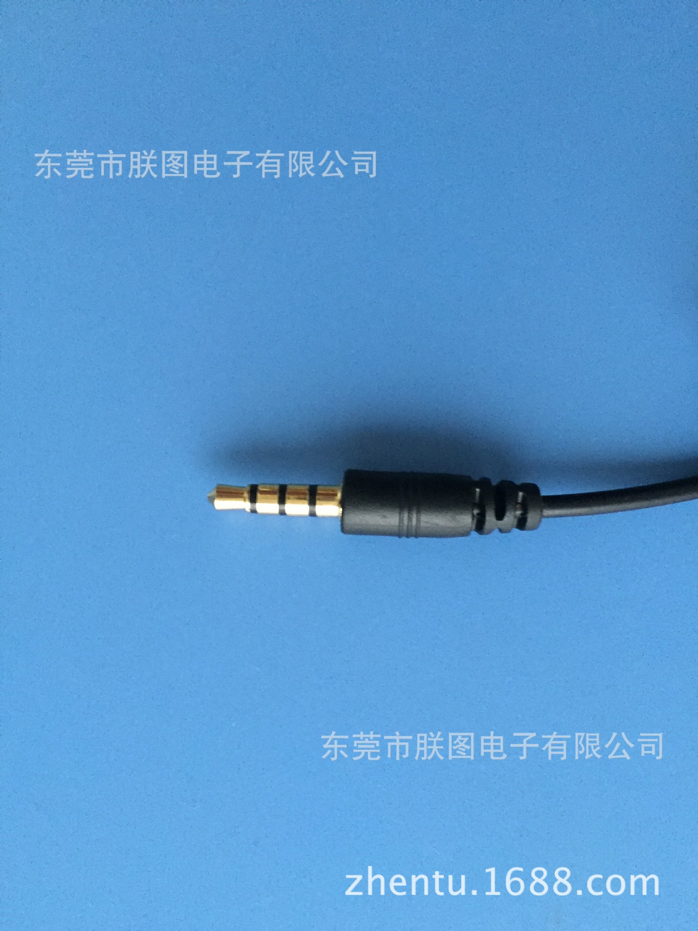 厂家直销1.2米长两芯四级插头线3.5镀金  音频线