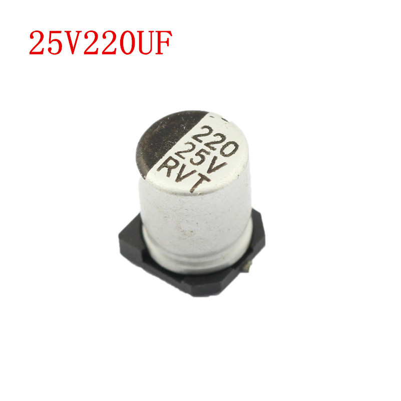 贴片铝电解电容  25V220UF 体积(8*10.2MM)