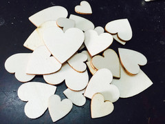 Factory Direct Sale Amazon AliExpress Wood Heart Love Wood Engraving Complete Specifications