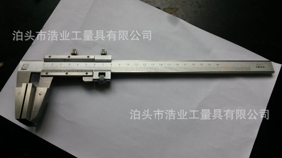 宽口鸭嘴游标卡尺/宽钳口游标卡尺/钢丝绳游标卡尺/索道卡尺0-150
