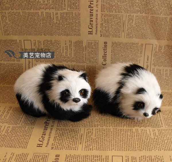 Realistic cute doll, stand, panda, girl's gift