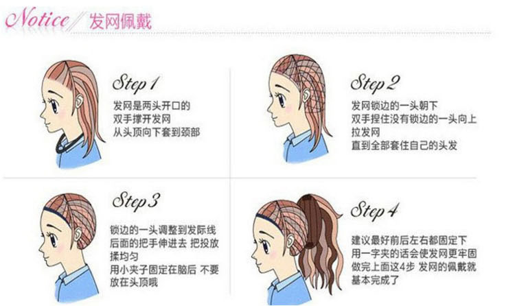 Wig wearing template 01