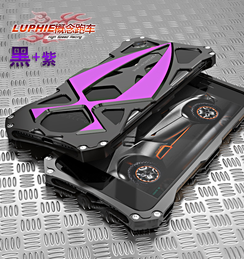 Luphie Roadster Sports Car Luxury Aluminum Metal Case Cover for Apple iPhone 7 Plus & iPhone 7
