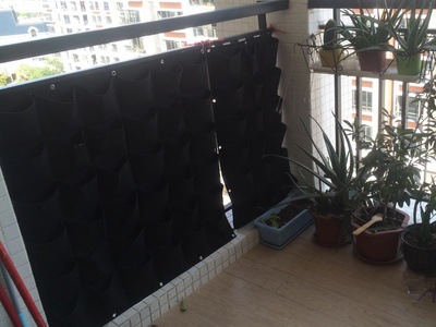 定做立体壁挂毛毡种植袋毛毡植物墙毛毡植物袋美化家居材质