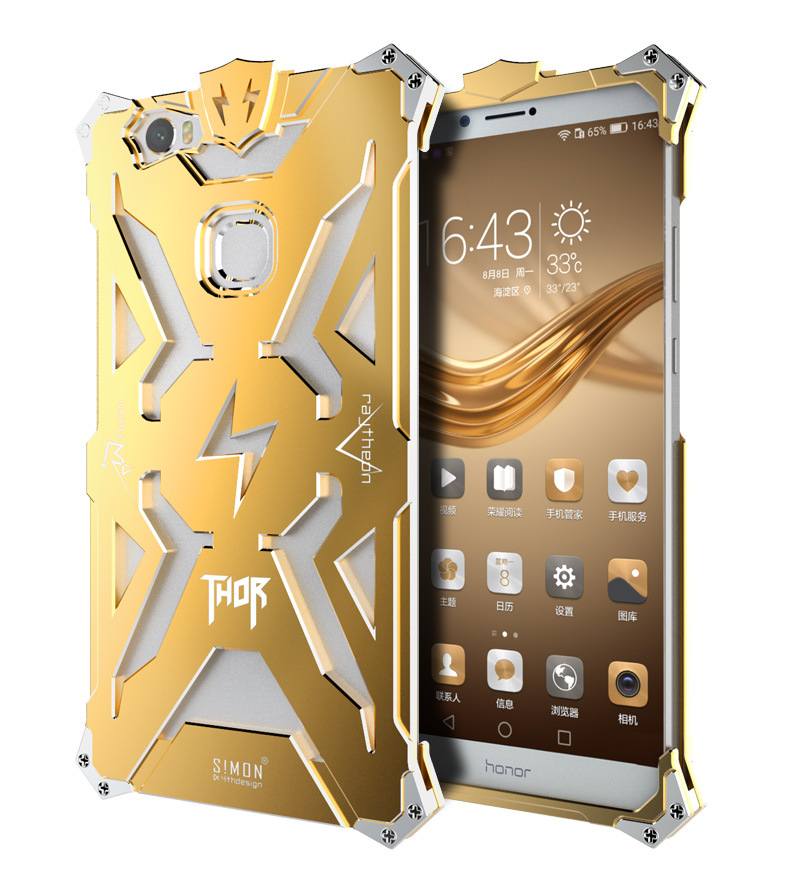 SIMON THOR Aviation Aluminum Alloy Shockproof Armor Metal Case Cover for Huawei Honor Note 8