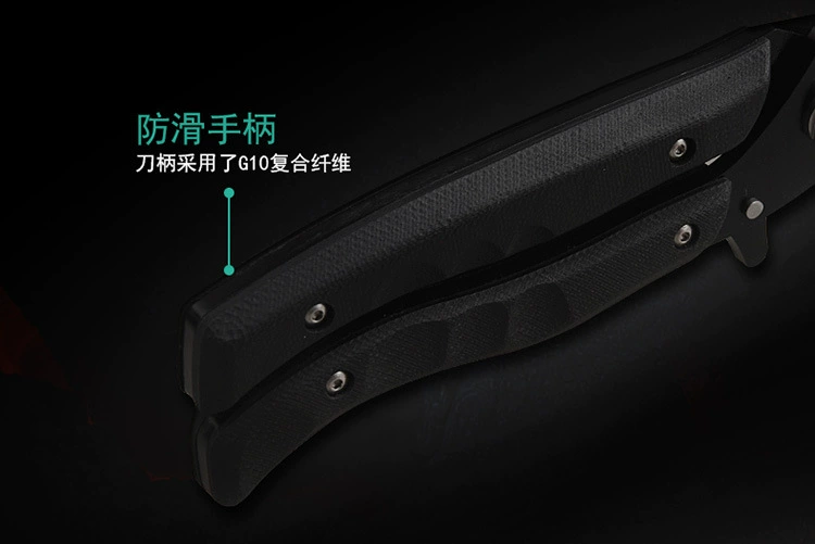 Hantao dogfish D2 bằng thép có độ cứng cao dao và kéo đa năng mục đích sinh tồn trường kiếm kép dao bỏ túi công cụ tự vệ cầm tay - Công cụ Knift / công cụ đa mục đích