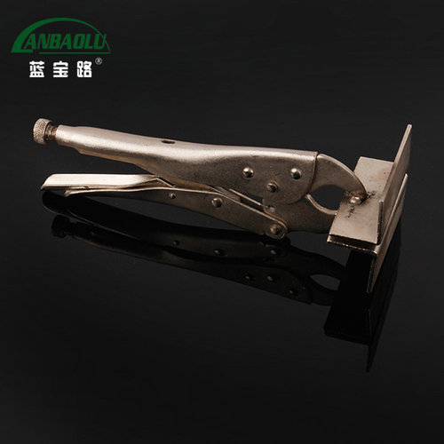 Linyi manufacturer supply welding clamping flat nose pliers labor-saving pliers high-grade alloy steel flat wide square mouth powerful pliers