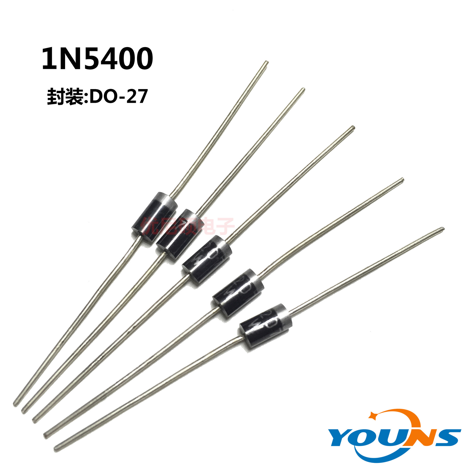 MIC GW 整流二极管 1N5400 3A 50V DO-27 LED驱动电源 充电器适用