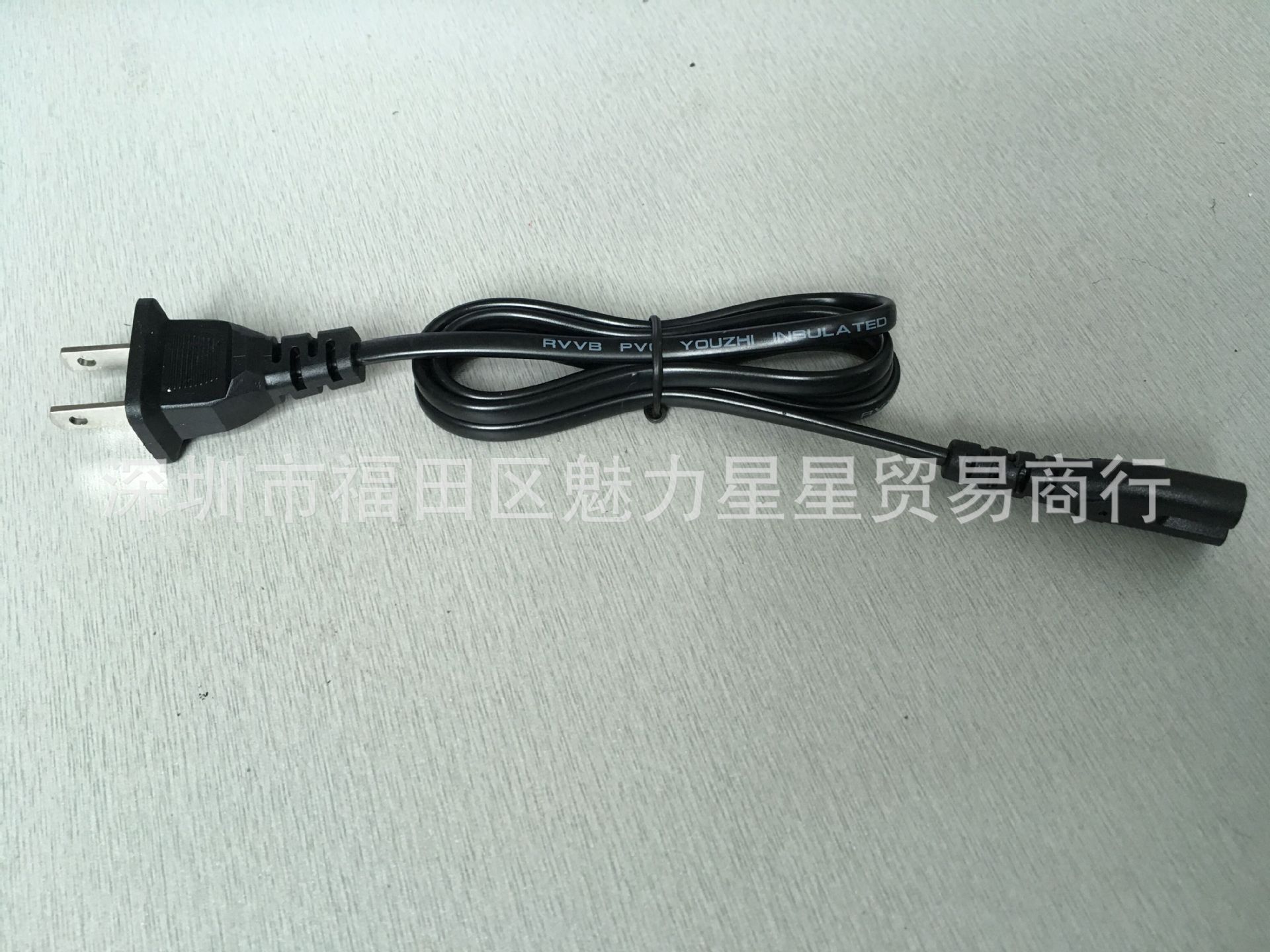 AC电源线 美规8字尾 1米 铜丝16根*0.09MM