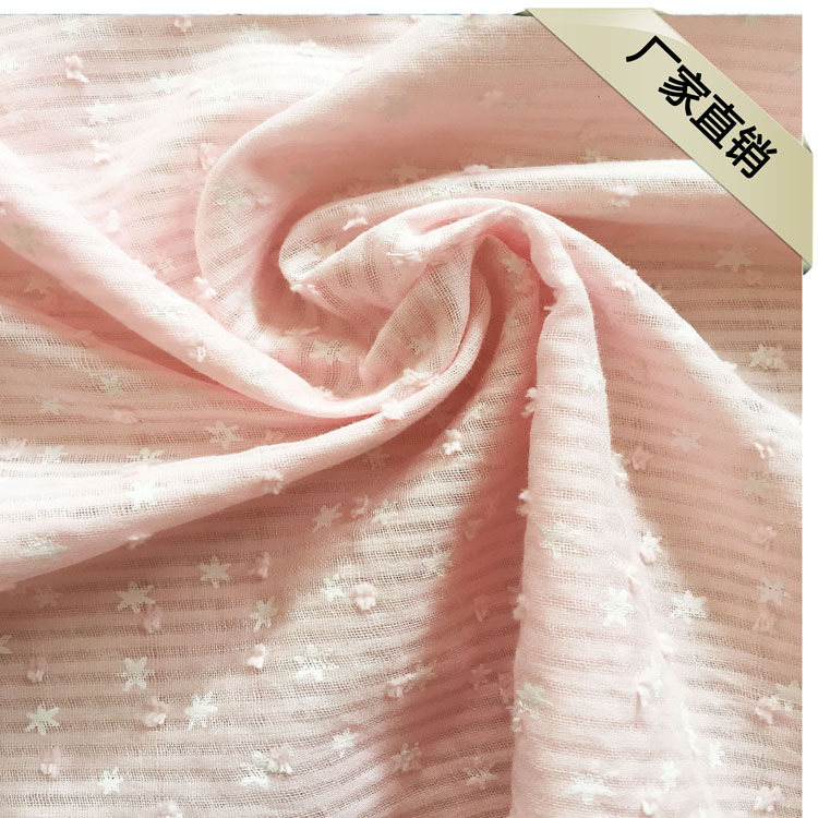 Manufactor pure cotton Leno Jianhua Fabric printing Fabric Spring and summer clothing Cloth girl Jacquard weave Striped cloth