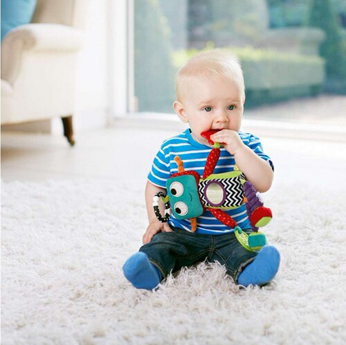 Multifunctional robot car hanging/bed hanging stroller hanging doll 0-1 year old baby educational toy