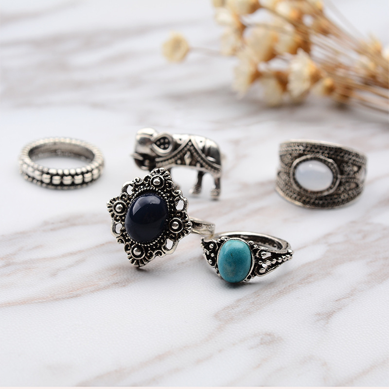 Alloy Vintage Geometric Rings(Main picture) NHGY1313-Main picture
