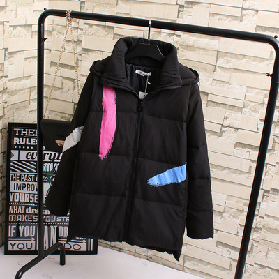 大码女装冬装新款显瘦中长款羽绒服加厚外套上衣S6   5137  0.55