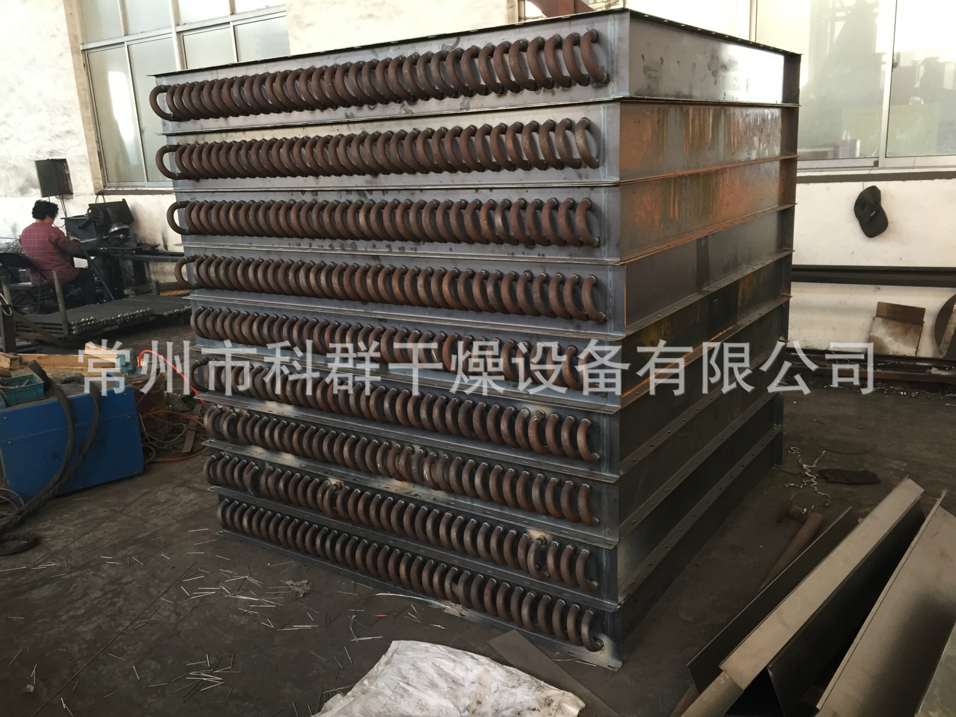 翅片管式散热器纺织印染机械干燥设备换热器不锈钢散热器