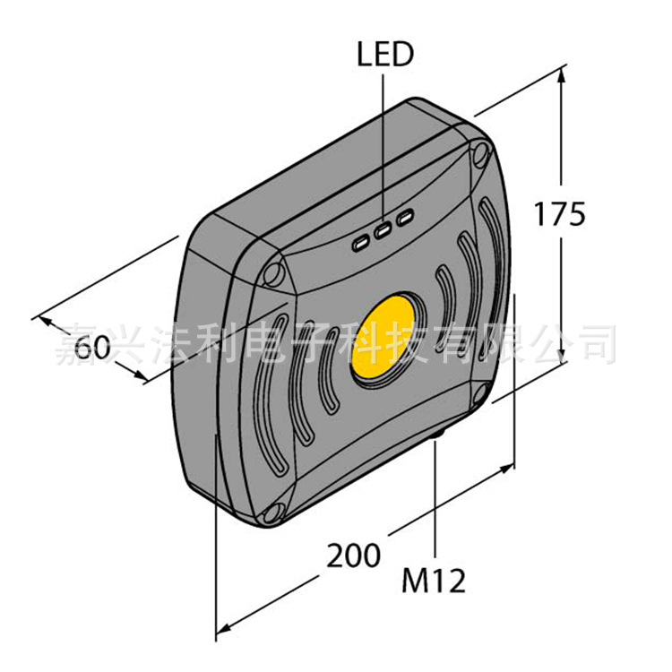 图尔克超高频读写头TN917-Q175L200-H1147RFID读写器读头
