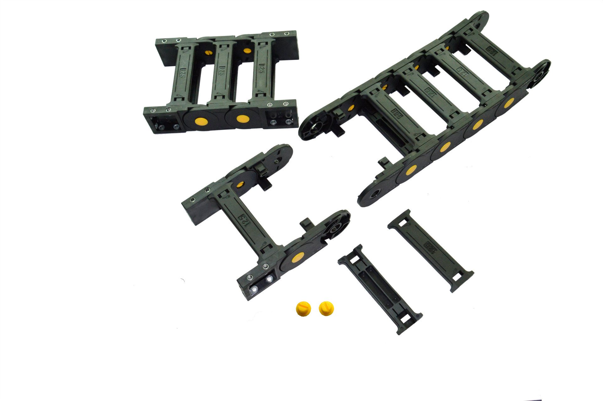 低价直销 尼龙拖链 35-65-125桥式拖链 轻型坦克链 工程塑料拖链