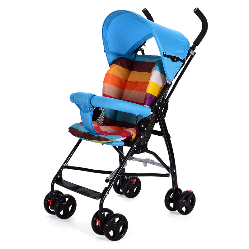 Scenery The four round Buggy children Stroller Umbrella car Baby carriage fold light Strollers On behalf of