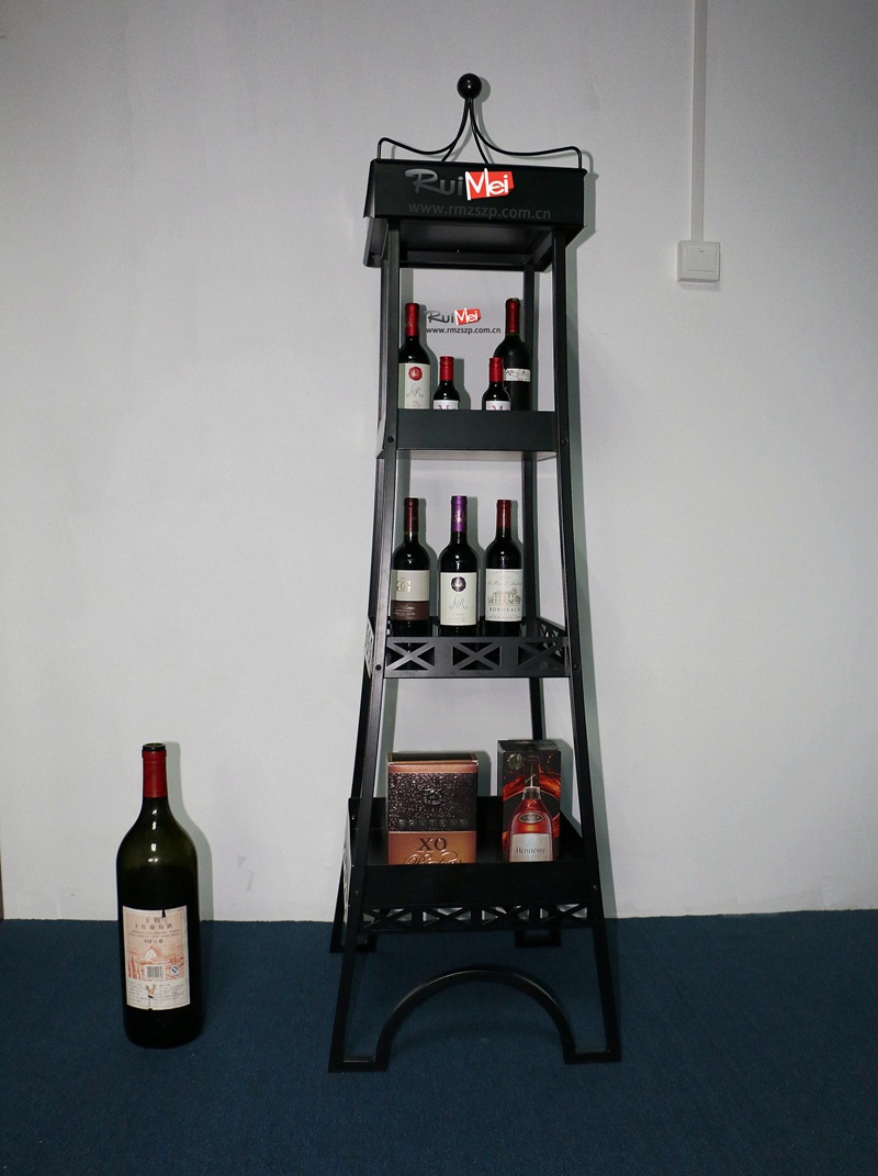 加工定制 台式红酒展示架 洋酒展示工艺架 XO展示架专业研发