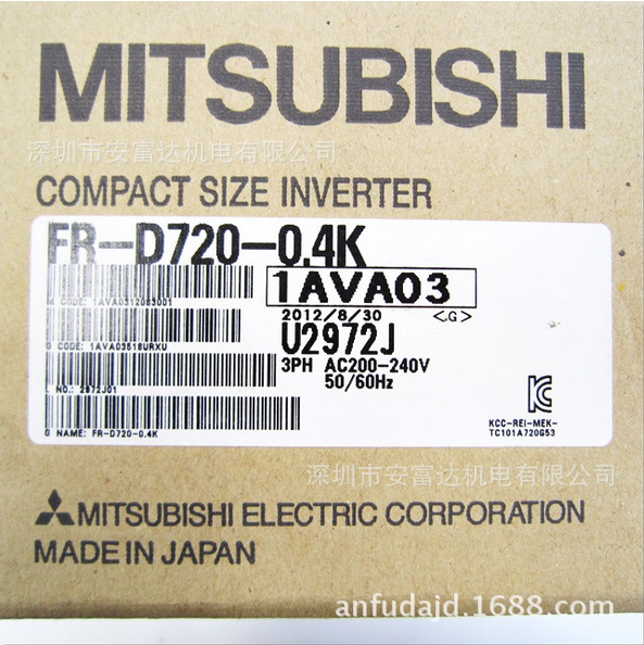 议价日本三菱变频器FR-D720-0.4K全新原装进口，假一罚十