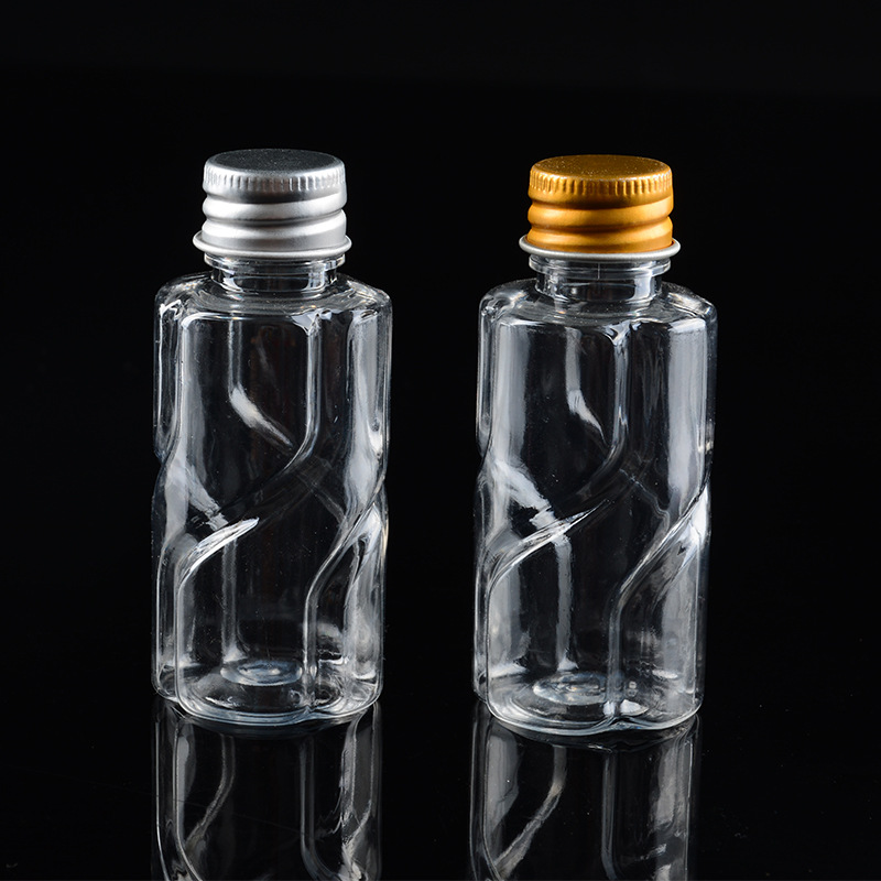 GS-308  条纹形状化妆瓶45ml小pet塑料瓶