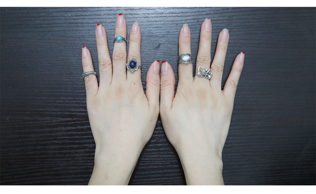 Alloy Vintage Geometric Rings(Main picture) NHGY1313-Main picture
