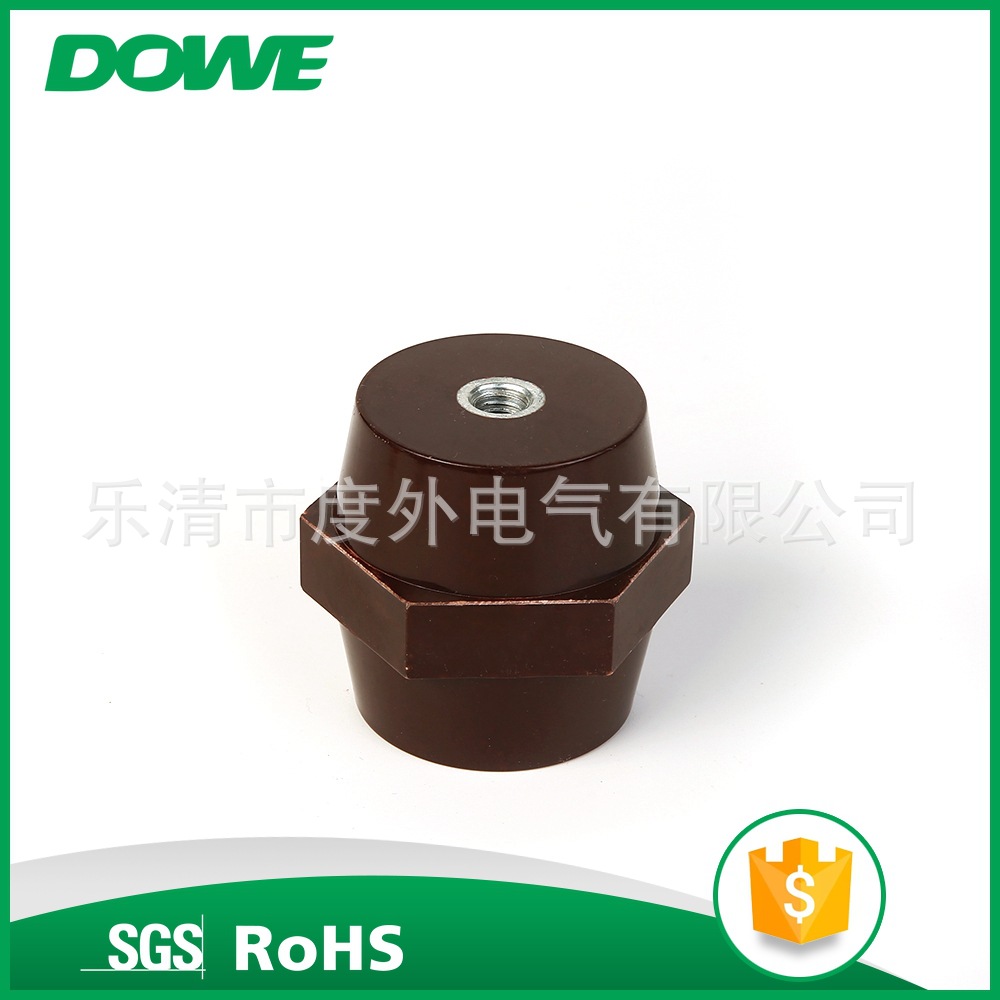 六角绝缘柱SEP50*50 M10 艾力高同款低压红色绝缘柱