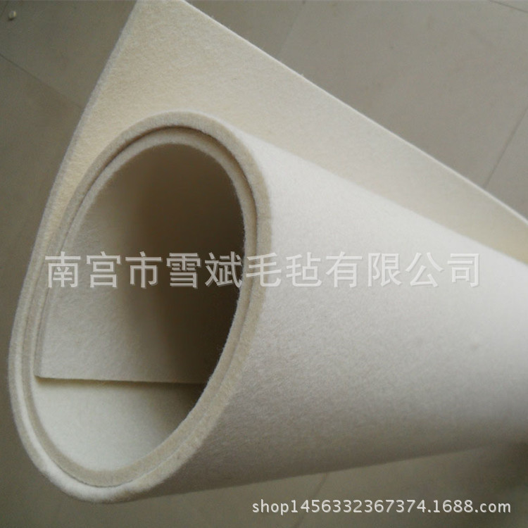 厂家供应  纯羊毛毛毡 羊毛毡轮 针刺羊毛毡 工业毛毡