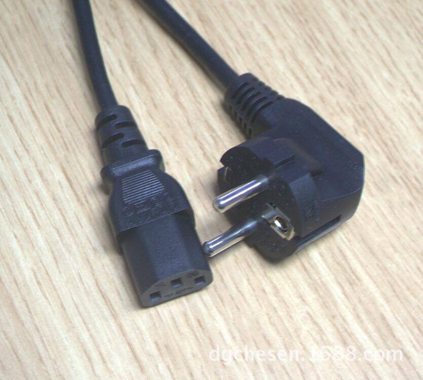 大量供应欧规三插电源线  法国头电源线 KC认证电源线 韩规电源线