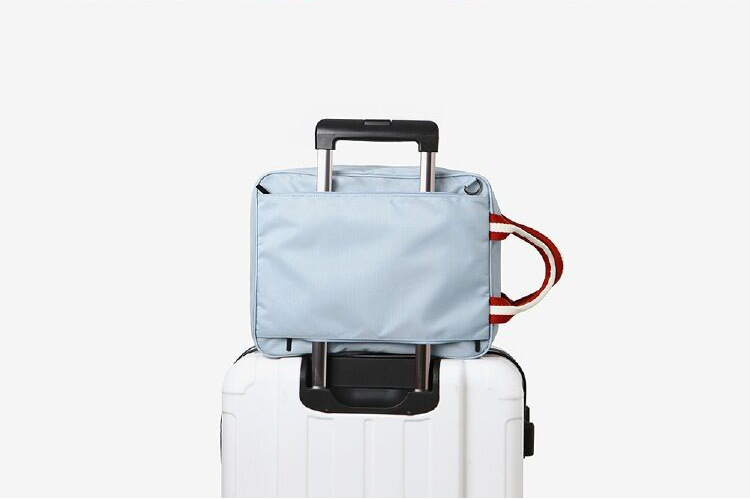 427g Weight Nylon Lining Material Zipper Closure Type Single Shoulder Strap Strap Type Business, Travel Occasion Nylon Material Solid Color Pattern Unisex Gender Square Shape Dark Blue, White, Green, Black Color Medium Size Trolley Travel Case Large-capacity Clothing Storage Bag Wholesale Nihaojewelry 17