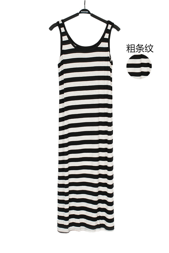 125cm 스트라이프 롱 원피스