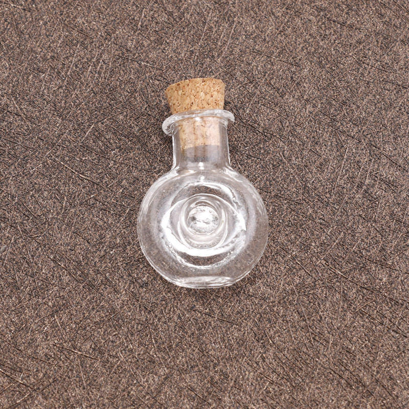 5g Weight Ornaments Jewelry Making Type 2.5-3CM Jewelry Making Size Drift bottle Classification 1 Piece Quantity Wooden plug, Glass Material Geometric Pattern Simple Style Style 1 Piece 2.5-3CM Wooden Plug Glass Geometric Drift Bottle 41