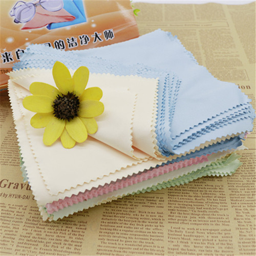 Lens display jewelry silver wiping cloth student children's reading glasses glasses cloth black and white gray polyester custom logo