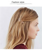 Sophisticated hair accessory, metal pin, hairgrip, European style, simple and elegant design