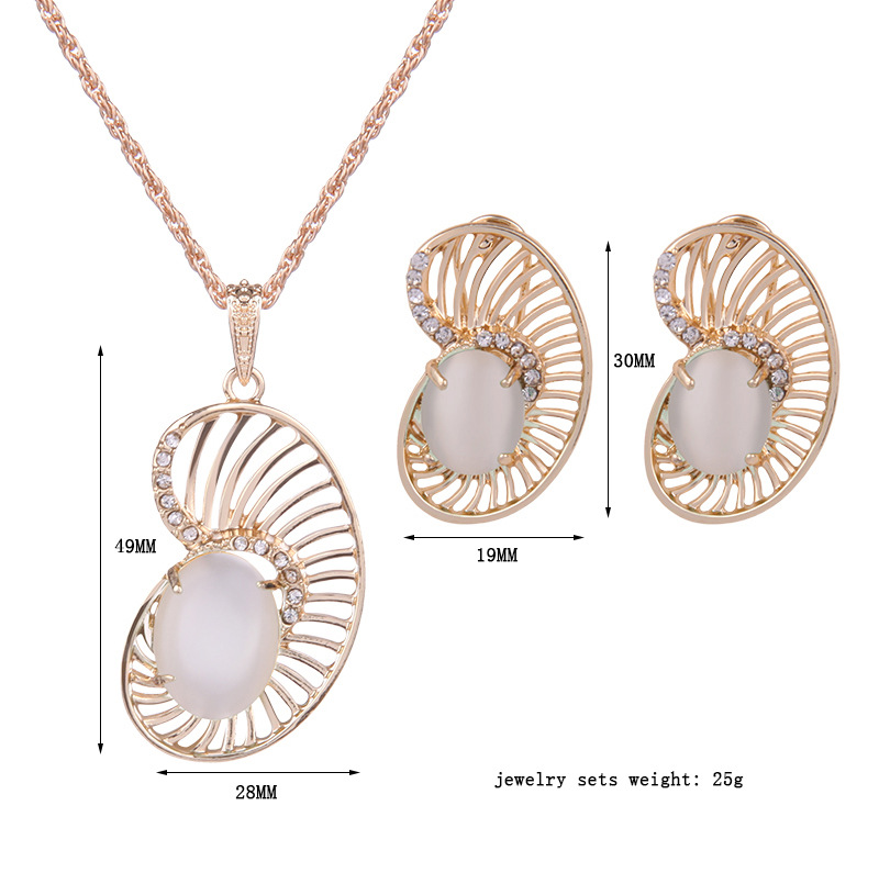 Occident and the United States alloy Diamond Jewelry Set (61152197)NHXS1432-61152197