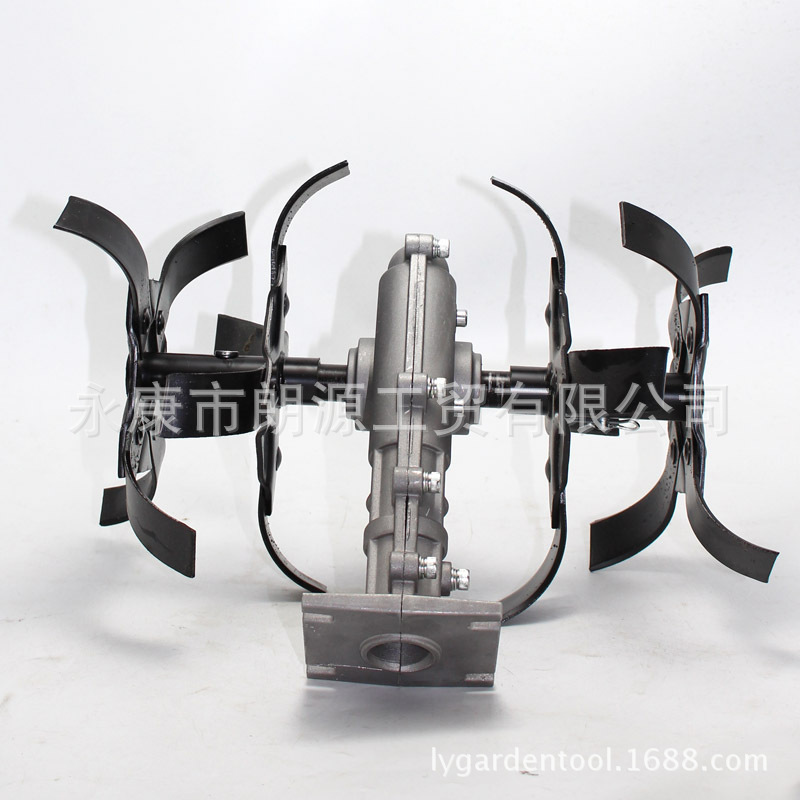 GX35汽油割草机打草机 背负式除草轮 锄草轮 微耕机 松土机刀片头