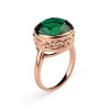 Elegant jewelry, retro zirconium, fashionable ring with stone, accessory, European style, wholesale