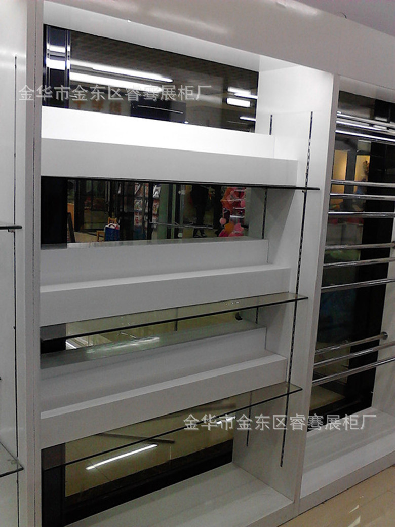 工厂鞋店展示柜 精品货架展示柜 烟玻璃柜台 皮具木质展示柜直销