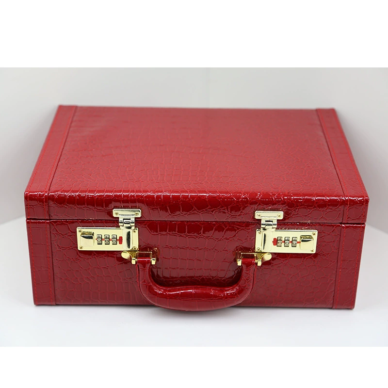 贝艾利 Wedding password box official box dowry box wedding box bride female red dowry box retro portable box