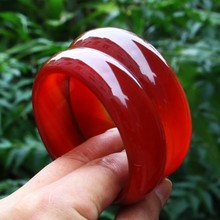 厂家直销5A级红玛瑙手镯 玉镯子情人节新年礼物 玉手镯