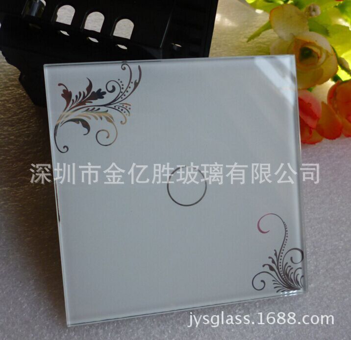 珠光白智能面板玻璃 无色差 86型智能面板玻璃定做
