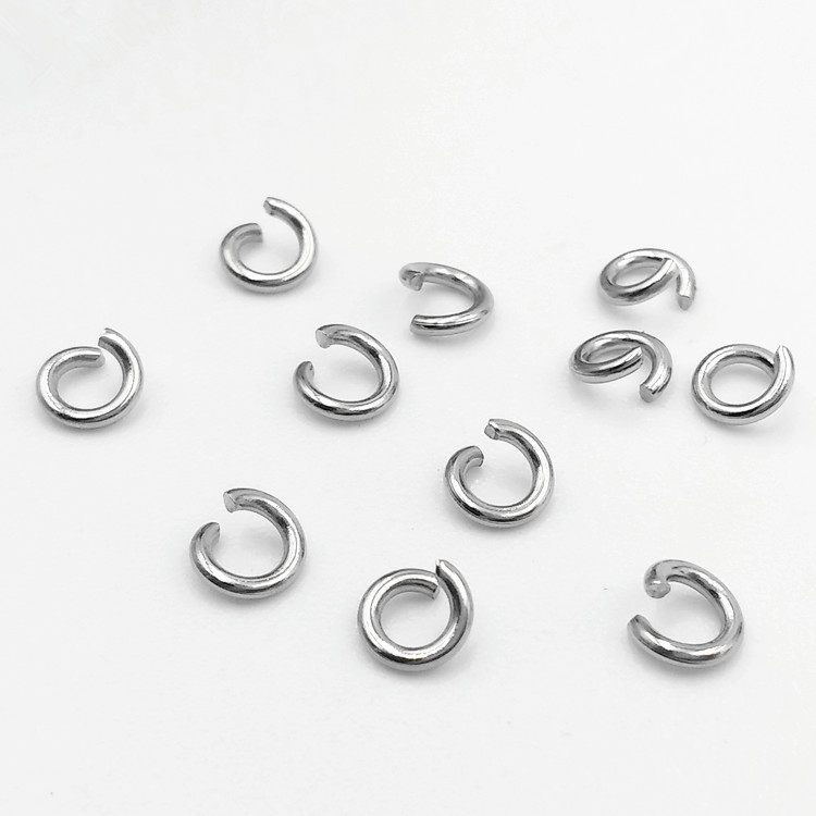 不锈钢项链连接圈 开口圈1.0线1.2线